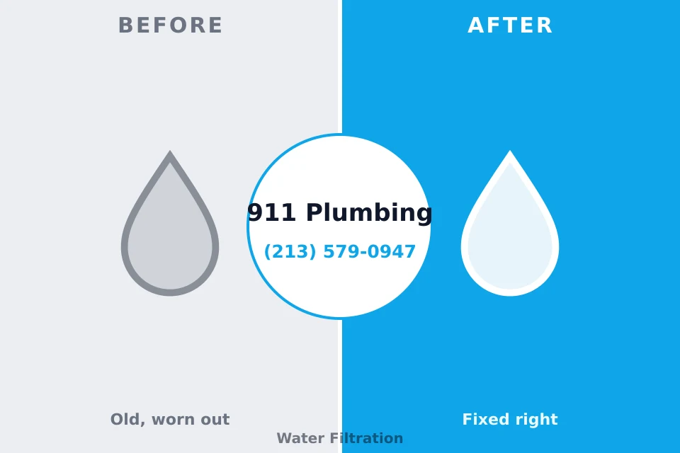 Before and after: plumbing company Desloge, MO